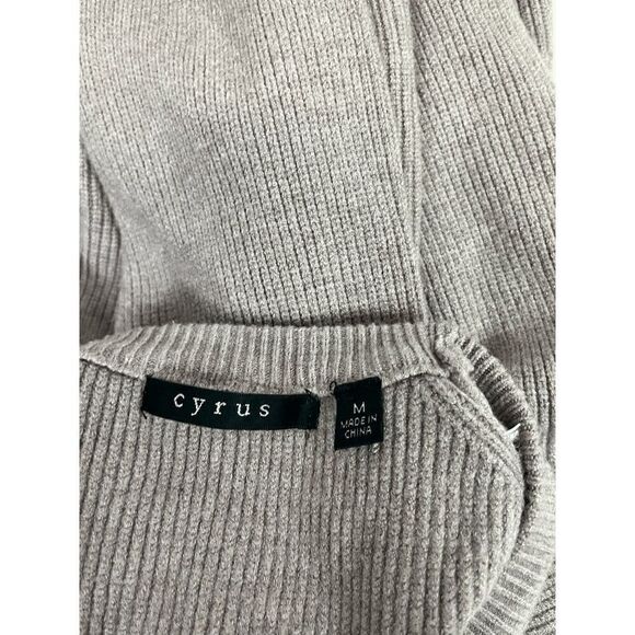 Cyrus Womens Pullover Ribbed Knit Stretchy Casual Sweater Purple Size Medium - Picture 7 of 8